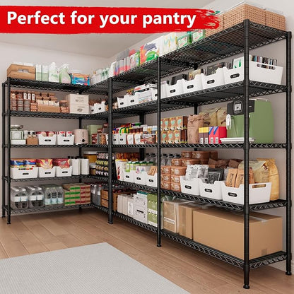 72.4''H Storage Shelves Metal Shelving Unit Load 1500LBS, 5 Tier Wire Shelving - Image 5