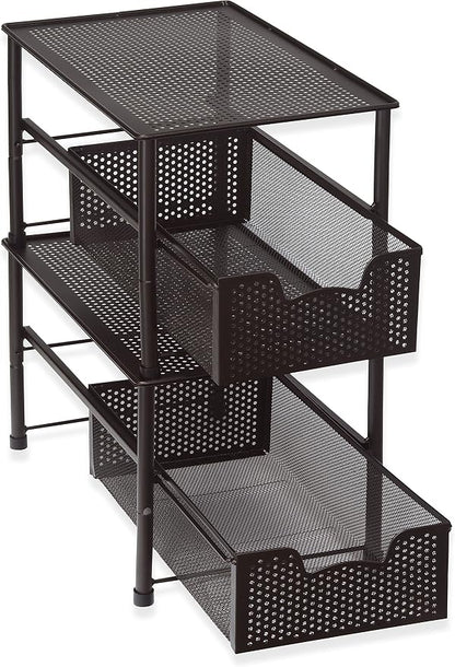Simple Houseware Stackable Under Sink Cabinet Sliding Basket Organizer Drawer - Image 4