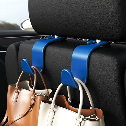 Amooca Car Seat Headrest Hook 4 Pack Hanger Universal Vehicle Car Storage - Image 2