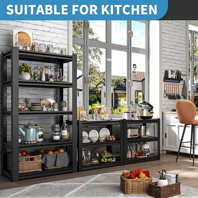 31.5" H Metal Storage Shelving, 1500LBS Heavy Duty Shelves Unit, Adjustable 3 - Image 2