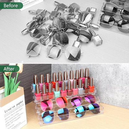 Sunglass Organizer Easy Snap-on Assembly, Acrylic Sticker Display Stand - Image 5