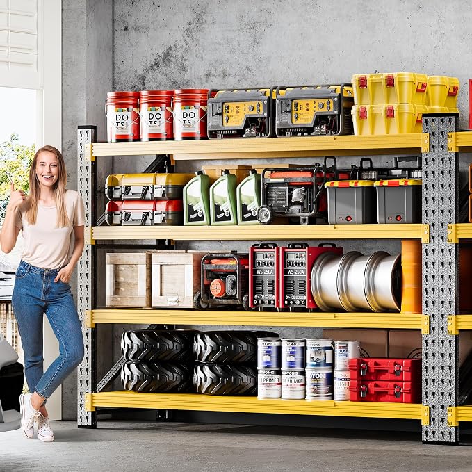 5000LBS Heavy Duty Garage Shelving Units, Large Storage Rack, Steel Shelf - Image 8