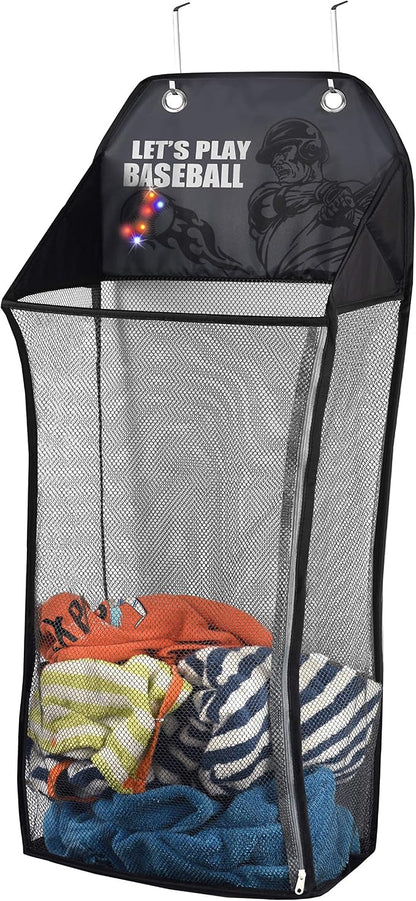 Store & Score Over The Door Hanging Kids Fun LED Baseball Light-Up Collapsible by Unknown