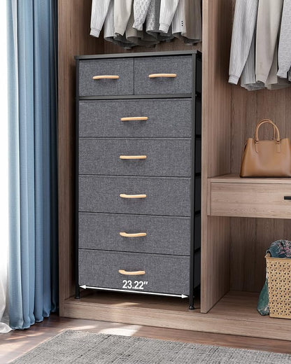 Fabric Dresser with 7 Drawers, Vertical Storage Tower | Sturdy Steel Frame - Image 2