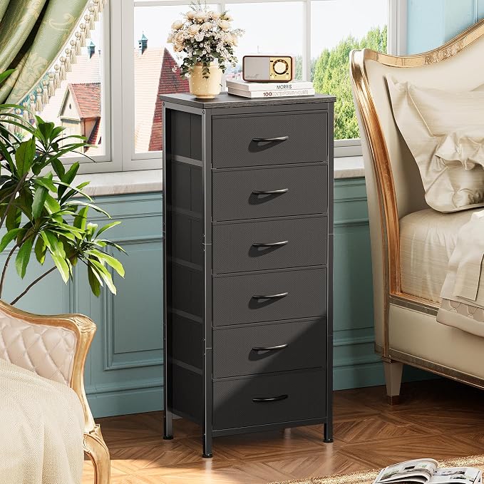 Huuger Tall Dresser for Bedroom, Stable 6 Drawer Dresser - Image 5