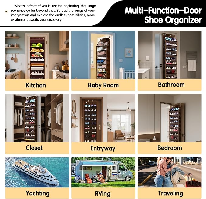 10 Tier Over The Door Organizer - Image 7