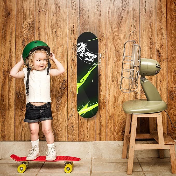 Light Up Skateboard Wall Mount, Acrylic Skateboard Rack - Image 6