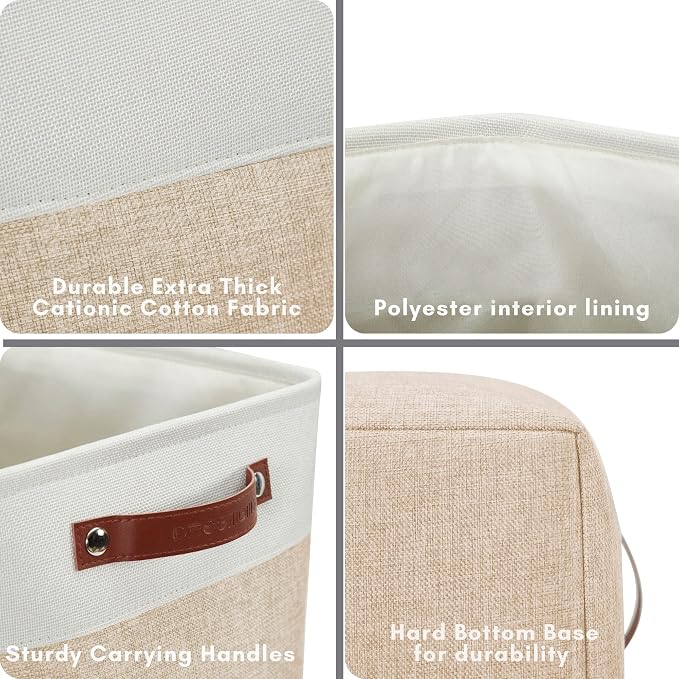 DECOMOMO Extra Large Storage Baskets, 54.5L Fabric Storage Bins - Image 4