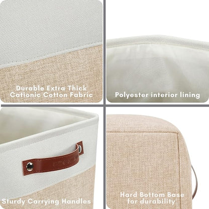 DECOMOMO Extra Large Storage Baskets, 54.5L Fabric Storage Bins - Image 4