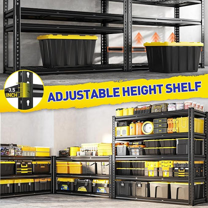 REIBII 48" W Garage Shelving, 5-Tier Storage Shelves Load 3030LBS, Adjustable - Image 8