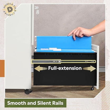 DEVAISE 2-Drawer Rolling File Cabinet - Image 6