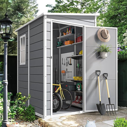 DWVO 5x4 FT Resin Storage Shed by DWVO
