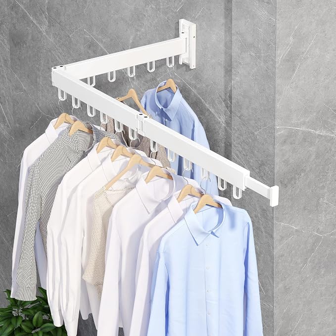 Clothes Drying Rack Wall Mounted, Drying Rack Clothing, Clothes Hanging Rack - Image 8