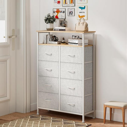 DUMOS 8 Drawer Fabric Dresser - Image 2