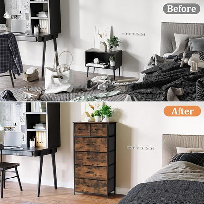 Tall Dresser for Bedroom, Fabric Storage Tower - Image 4