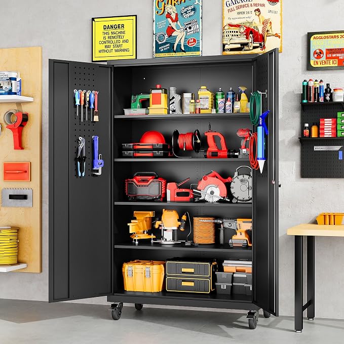 Wide & Deep Metal Storage Cabinet - Image 2