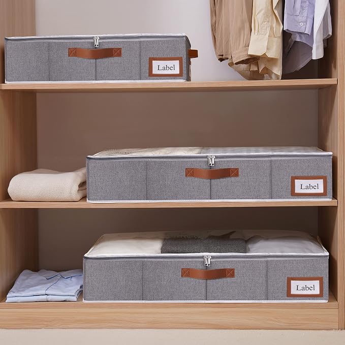 Yawinhe Under Bed Storage Containers, 4 Pack, Bin - Image 4