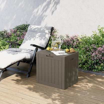 32 Gallon Deck Box Lockable Resin Indoor Outdoor Storage Box waterproof Outdoor - Image 4