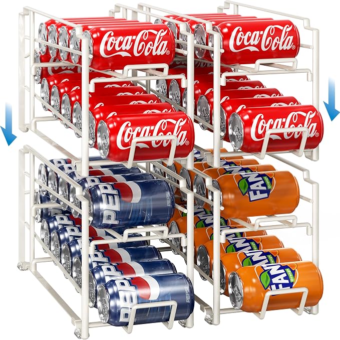 Simple Houseware Soda Can Organizer Stackable Rack Dispenser by SimpleHouseware