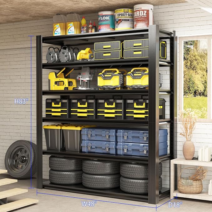 Metal Storage Shelving Heavy Duty, Shelves Unit - Image 2
