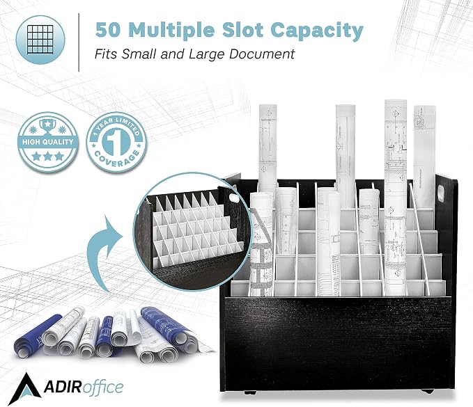 Adir Blue Print Storage Organizer - Image 4