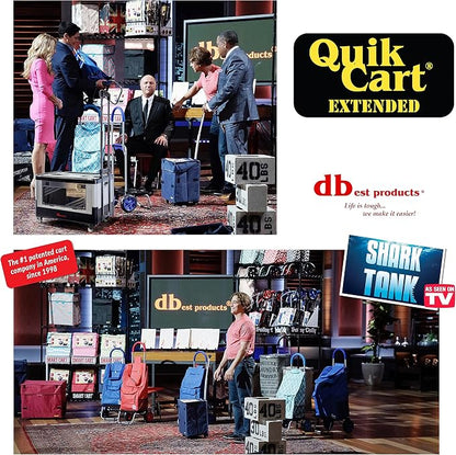 dbest products Quik Cart Extended Four Wheeled Rolling Crate Teacher Utility - Image 5