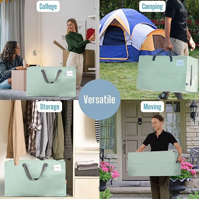 VENO 2 Pack Moving Bags and Large Christmas Decoration Storage Bins - Image 7
