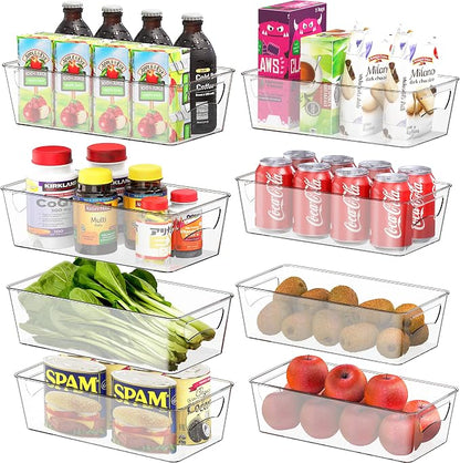 Simple Houseware Fridge Organizer Storage Bins, 8 Packs by SimpleHouseware