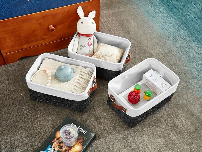 DECOMOMO Small Storage Basket, Closet Storage Bins, Baskets - Image 2