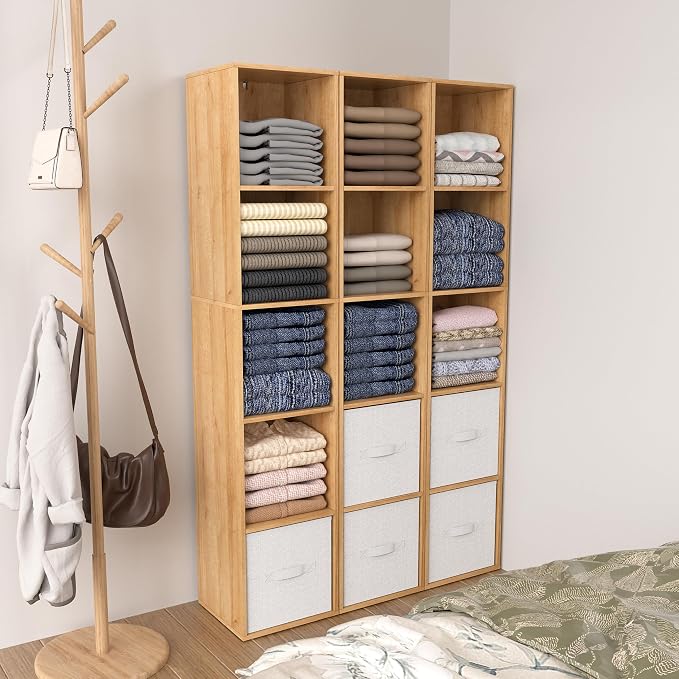 5 Cube Storage Organizer, 5 Tier Cube Low Bookcase Freestanding Storage Display - Image 8
