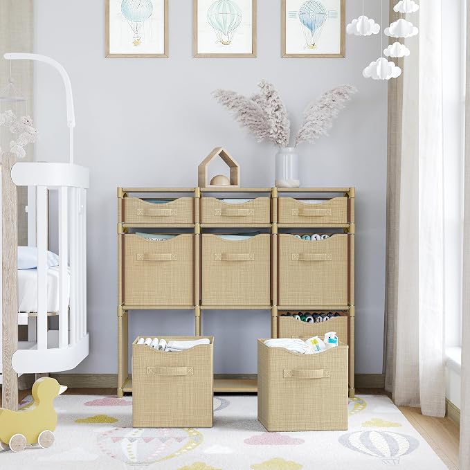 9 Cube Closet Organizers And Storage | Includes All Storage Cube Bins | Easy To - Image 6