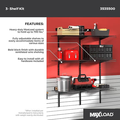 ClosetMaid MaxLoad Heavy Duty Wall Shelf Kit - Image 2