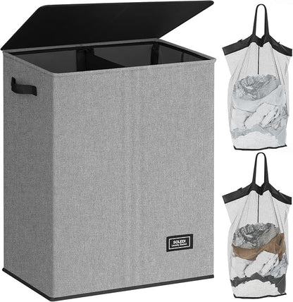 SOLEDI Double Laundry Hamper by SOLEDI