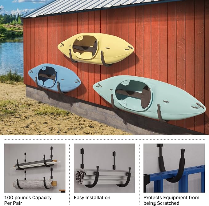 2-Pack of Kayak Storage Hook Sets - Image 3