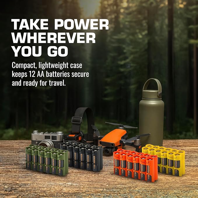 Storacell AA-12 Battery Storage Caddy and Dispenser, Holds 12 AA Batteries - Image 7