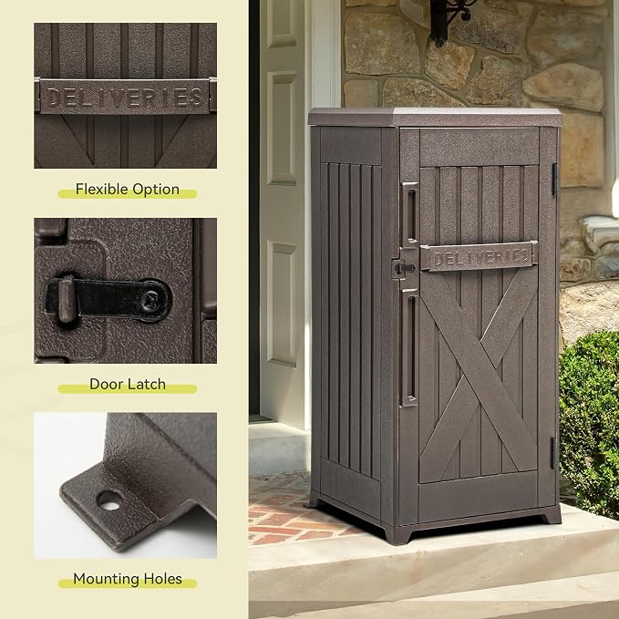 YITAHOME 60-Gallon Secure Package Delivery and Storage Box, Double-Wall Resin - Image 3