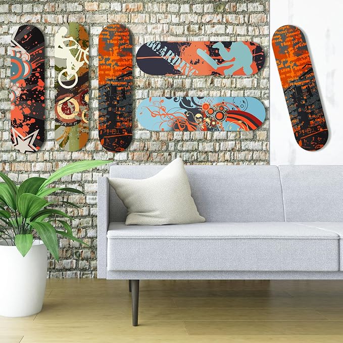 6 Packs Skateboard Wall Mount - Image 7