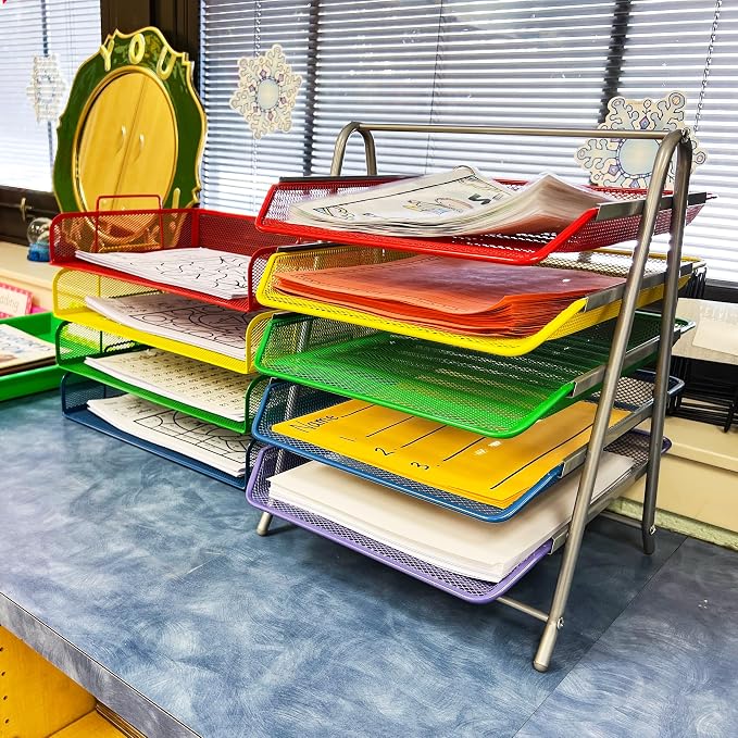 Mind Reader 5-Tier Paper Tray Organizer - Image 2