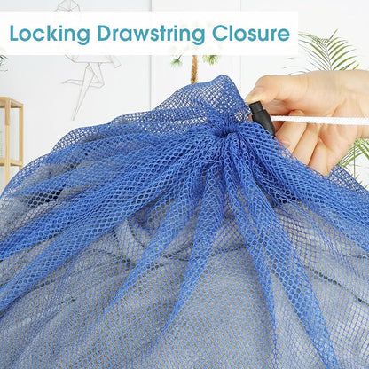 2 Pack Mesh Laundry Bags, 23 x 34 Inches Heavy Duty Mesh Laundry Bag, Large - Image 3
