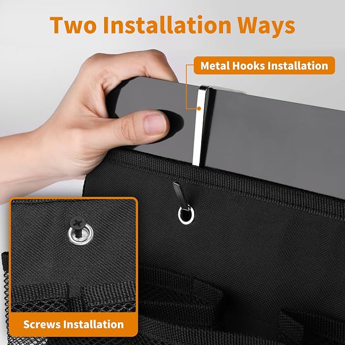 RV Shoe Pockets 6 Large Pockets Heavy Hanging Bedside Storage Organizer - Image 7