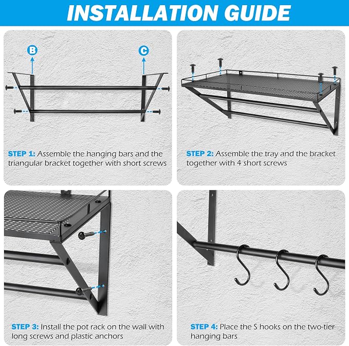 RedCall 2 Pack Garage Wall Shelf - Image 7