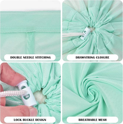 2 Pack Large Mesh Laundry Bag, Heavy Duty Laundry Bags - Image 3