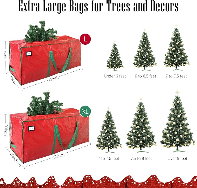 Cosy Family 7.5 ft Christmas Tree Storage Bag - Image 2