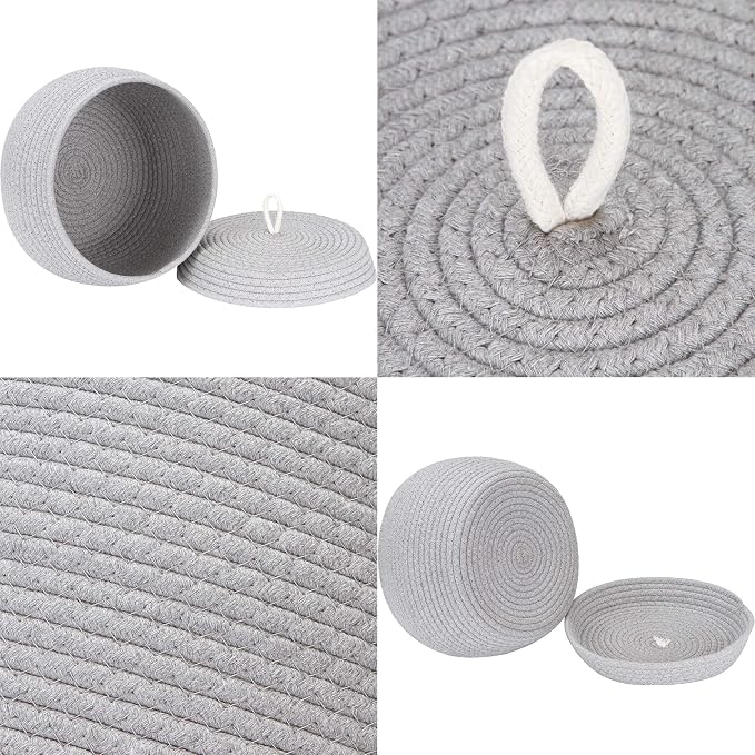 Sea Team Round Cotton Rope Storage Basket - Image 4