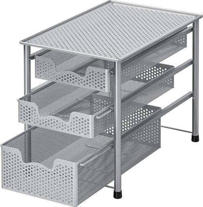 Simple Houseware Stackable 3 Tier Sliding Basket Organizer Drawer by SimpleHouseware