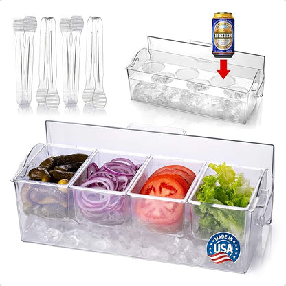 Pikanty Chilled Condiment Server Caddy by Pikanty