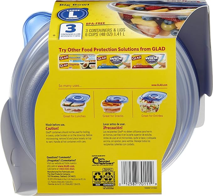 Glad GladWare Big Bowl Food Storage Containers - Image 4