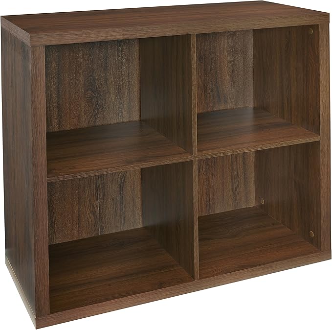 ClosetMaid 4-Cube Decorative Storage Cube Storage Organizer, Dark Chestnut by Unknown
