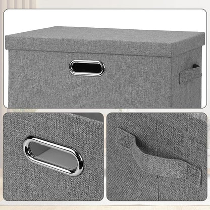 Large 17" 36 Quart Collapsible Stackable Storage Bins - Image 6