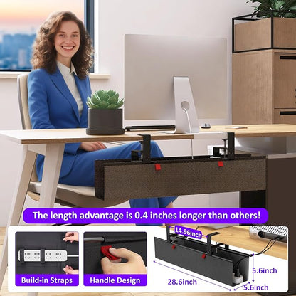 Under Desk Cable Management Tray - Image 7